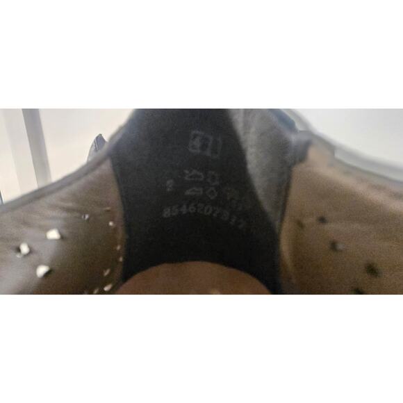 Reiker Navy Blue Strappy Heels Floral Cutouts 41 - Picture 3 of 9